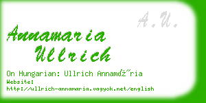 annamaria ullrich business card
